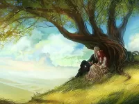 Слагалица Couple under tree