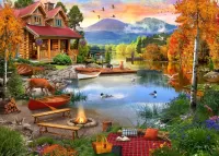 Jigsaw Puzzle paradise lake