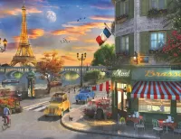 Jigsaw Puzzle Paris Sunset