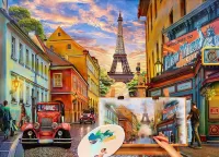 Jigsaw Puzzle Parisian streets