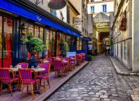 Quebra-cabeça Parisian cafe