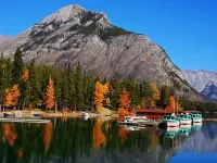 Quebra-cabeça Banff Park in autumn