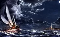Jigsaw Puzzle Sail in the night