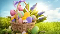 Jigsaw Puzzle Easter basket