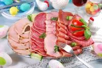 Jigsaw Puzzle Easter meats