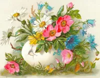 Jigsaw Puzzle Easter card