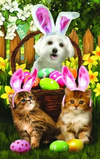 Jigsaw Puzzle Easter friends
