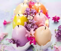 Puzzle Easter candles