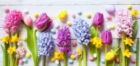 Jigsaw Puzzle Easter flowers