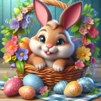 Quebra-cabeça Easter bunny