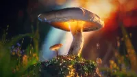 Слагалица Spider on a mushroom