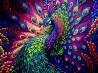 Jigsaw Puzzle Peacock