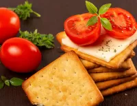 Jigsaw Puzzle Cookies and tomatoes