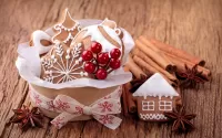 Jigsaw Puzzle Cookies and berries