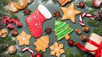 Jigsaw Puzzle Cookies for Christmas