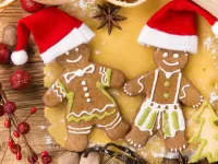 Jigsaw Puzzle Cookies for Christmas 