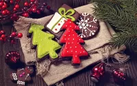 Jigsaw Puzzle Cookies Christmas Trees