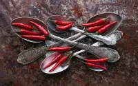 Quebra-cabeça Pepper and spoons