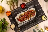 Jigsaw Puzzle Pepper with rice