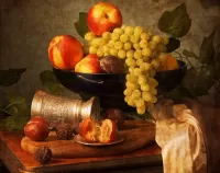 Zagadka Peaches and grapes