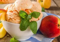 Bulmaca peach ice cream