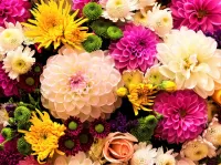 Puzzle Colorful bouquet