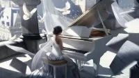 Puzzle Pianist and pigeons