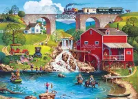 Jigsaw Puzzle Picnic at the mill