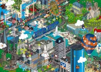 Rompecabezas Pixel city 3