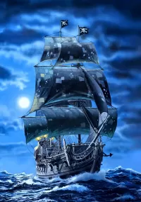 Jigsaw Puzzle Pirates of the full moon
