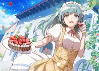 パズル Cake with strawberries