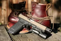 Jigsaw Puzzle The gun and boots
