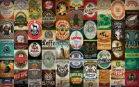 Jigsaw Puzzle Beer labels