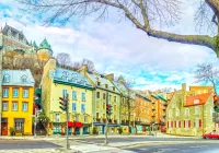 Jigsaw Puzzle Square in old Quebec