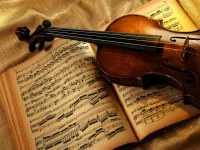 Jigsaw Puzzle Notes and violin