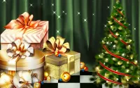 Jigsaw Puzzle Gifts and Christmas tree