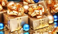 Jigsaw Puzzle Gifts in gold