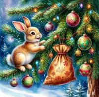 Rompecabezas Regalo para el conejo