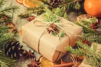 Слагалица Gift under the Christmas tree