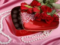 Пазл Подарок розы конфеты