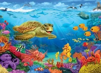 Quebra-cabeça Underwater inhabitants