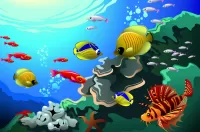 Слагалица Underwater world