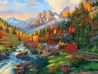 Jigsaw Puzzle Train