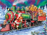 Puzzle Train with gifts