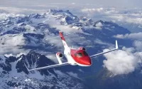 Zagadka Flying over the mountains