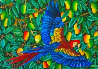 Jigsaw Puzzle Flight of the parrot