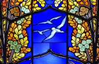 Quebra-cabeça Flight in stained glass