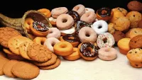 Jigsaw Puzzle Doughnuts and cookies