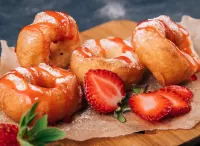 Rompecabezas Donuts with syrup