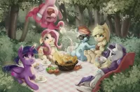 Quebra-cabeça Pony picnic